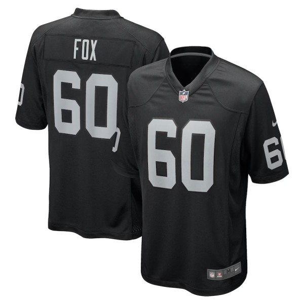 Men's Las Vegas Raiders Tomari Fox Black Team Game Jersey