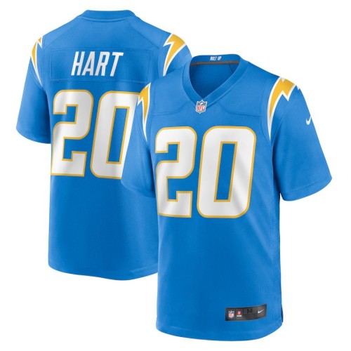 Men's Los Angeles Chargers Cam Hart Powder Blue Team Game Jersey