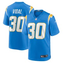 Men's Los Angeles Chargers Kimani Vidal Powder Blue Team Game Jersey