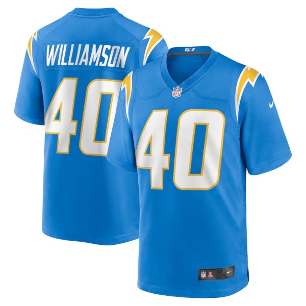 Men's Los Angeles Chargers Kendall Williamson Powder Blue Team Game Jersey