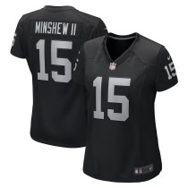 Women's Las Vegas Raiders Gardner Minshew II Black Game Jersey