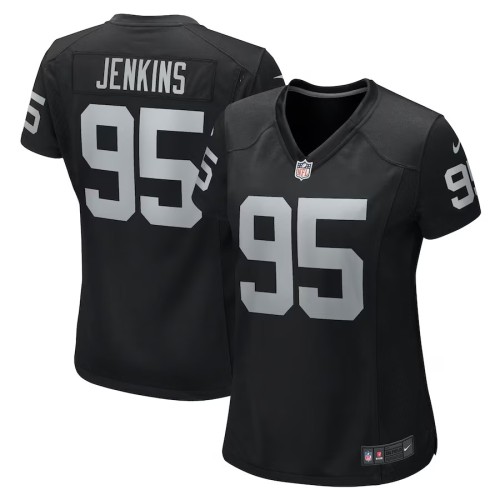 Women's Las Vegas Raiders John Jenkins Black Game Jersey