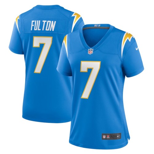Women's Los Angeles Chargers Kristian Fulton Powder Blue Game Jersey