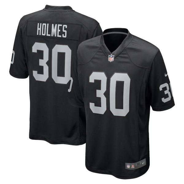 Men's Las Vegas Raiders Darnay Holmes Black Team Game Jersey