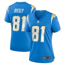 Women's Los Angeles Chargers Will Dissly Powder Blue Game Jersey