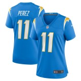 Women's Los Angeles Chargers Luis Perez Powder Blue Team Game Jersey