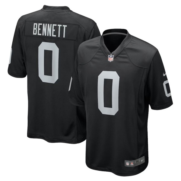 Men's Las Vegas Raiders Jakorian Bennett Black Team Game Jersey