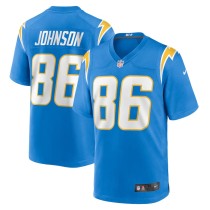 Men's Los Angeles Chargers Cornelius Johnson Powder Blue Team Game Jersey