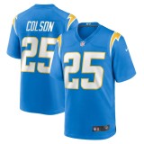 Men's Los Angeles Chargers Junior Colson Powder Blue Team Game Jersey