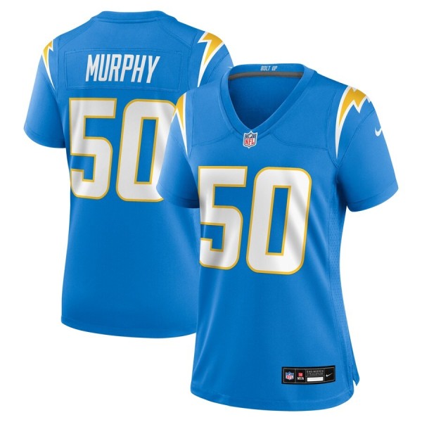 Women's Los Angeles Chargers Caleb Murphy Powder Blue Game Jersey