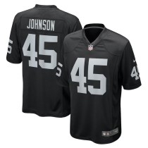 Men's Las Vegas Raiders Jaquan Johnson Black Game Player Jersey