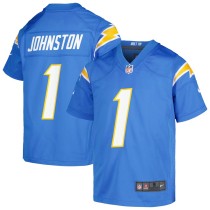 Youth Los Angeles Chargers Quentin Johnston Powder Blue Game Jersey
