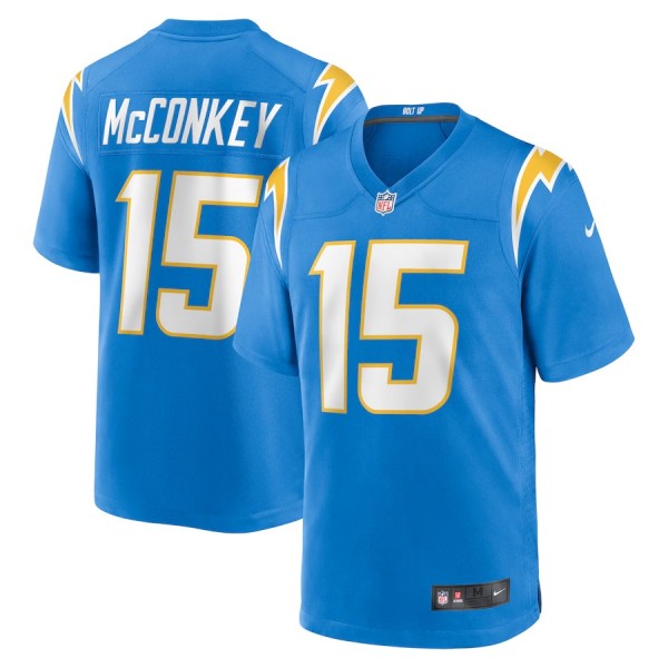 Men's Los Angeles Chargers Ladd McConkey Powder Blue Player Game Jersey