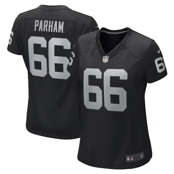 Women's Las Vegas Raiders Dylan Parham Black Game Player Jersey