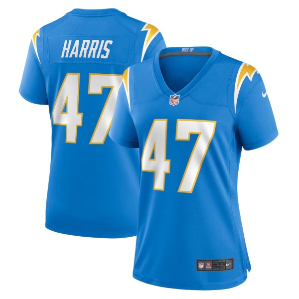 Women's Los Angeles Chargers Josh Harris Powder Blue Game Jersey