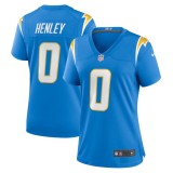 Women's Los Angeles Chargers Daiyan Henley Powder Blue Team Game Jersey