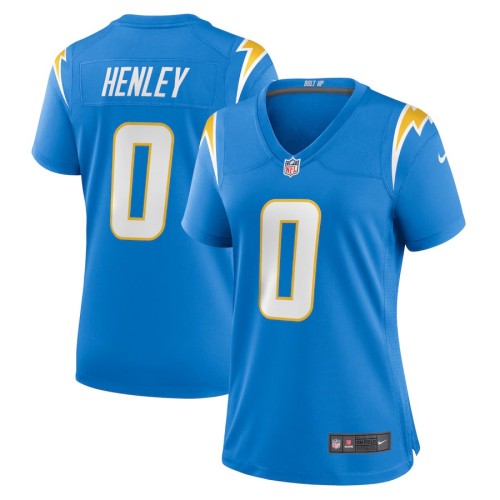 Women's Los Angeles Chargers Daiyan Henley Powder Blue Team Game Jersey