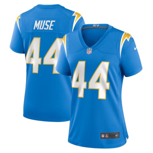 Women's Los Angeles Chargers Tanner Muse Powder Blue Team Game Jersey