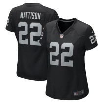 Women's Las Vegas Raiders Alexander Mattison Black Game Jersey