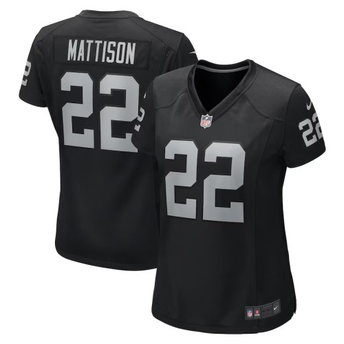 Women's Las Vegas Raiders Alexander Mattison Black Game Jersey