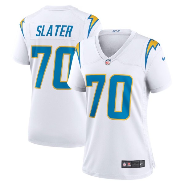Women's Los Angeles Chargers Rashawn Slater White Game Jersey