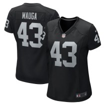 Women's Las Vegas Raiders Kanai Mauga Black Team Game Jersey