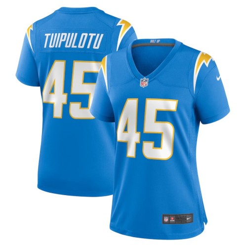 Women's Los Angeles Chargers Tuli Tuipulotu Powder Blue Team Game Jersey