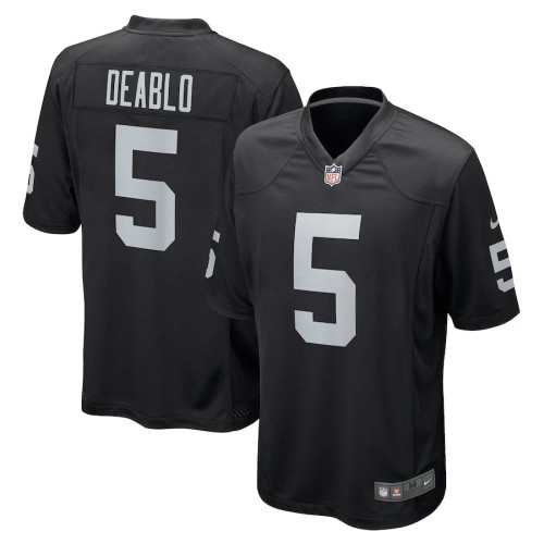 Men's Las Vegas Raiders Divine Deablo Black Player Game Jersey