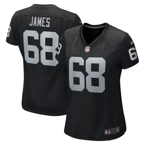 Women's Las Vegas Raiders Andre James Black Game Jersey