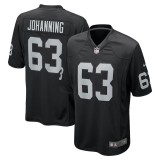 Men's Las Vegas Raiders Jake Johanning Black Team Game Jersey