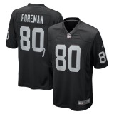 Men's Las Vegas Raiders Jeff Foreman Black Team Game Jersey