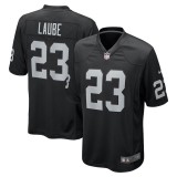 Men's Las Vegas Raiders Dylan Laube Black Team Game Jersey