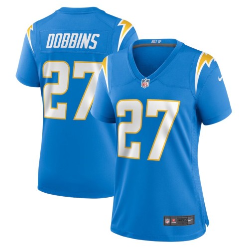 Women's Los Angeles Chargers J.K. Dobbins Powder Blue Team Game Jersey