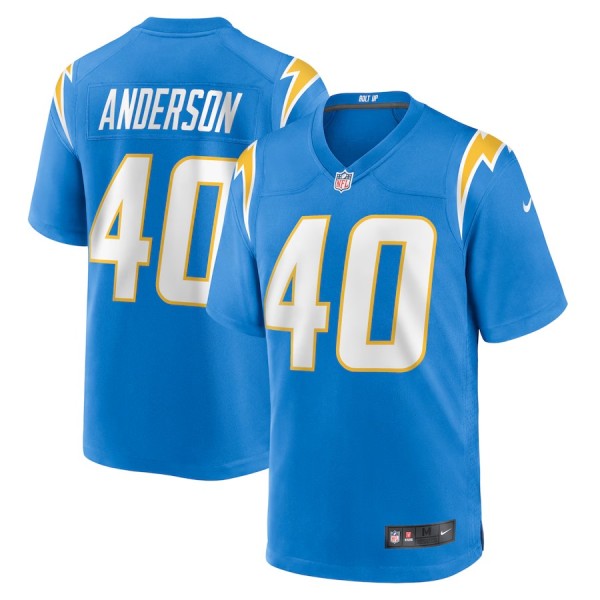 Men's Los Angeles Chargers Stephen Anderson Powder Blue Game Jersey