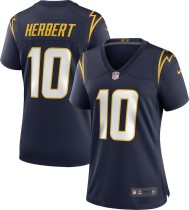 Women's Los Angeles Chargers Justin Herbert Navy Alternate Game Jersey