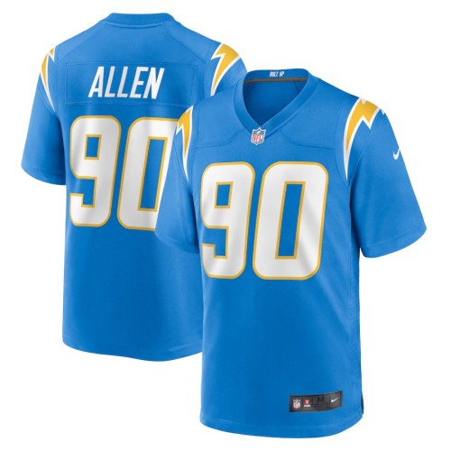 Men's Los Angeles Chargers Brevin Allen Powder Blue Team Game Jersey