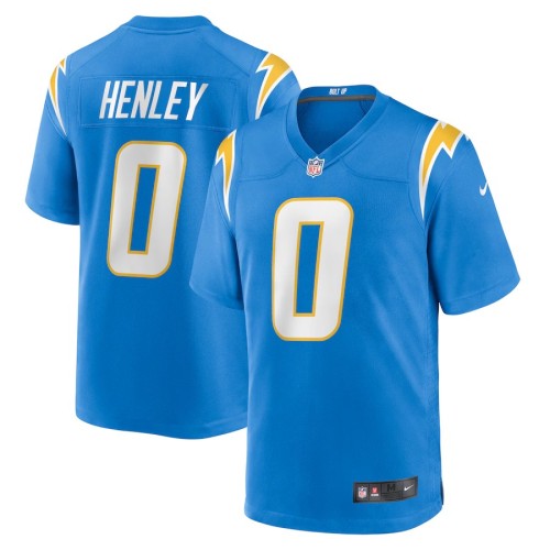 Men's Los Angeles Chargers Daiyan Henley Powder Blue Team Game Jersey