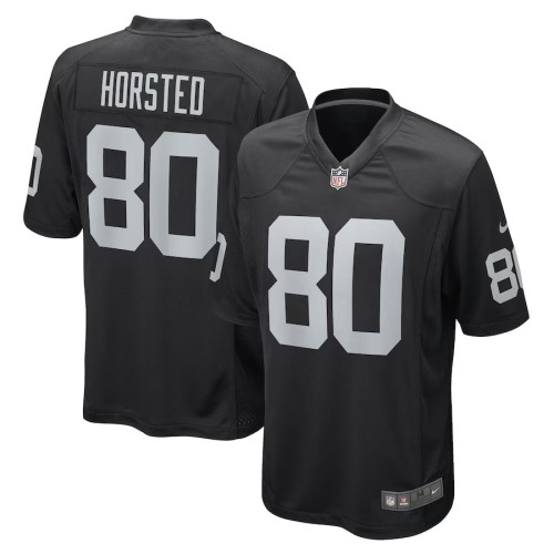Men's Las Vegas Raiders Jesper Horsted Black Game Player Jersey