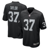 Men's Las Vegas Raiders Trey Taylor Black Team Game Jersey