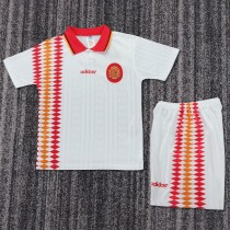 Kids Spain 1994 World Cup Away Retro Kit