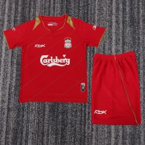 Kids Liverpool 2005/2006 Home Retro Kit