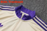 Kids Real Madrid 25/26 Retro Half-Zip Training Sweatshirt and Pants Set E2547