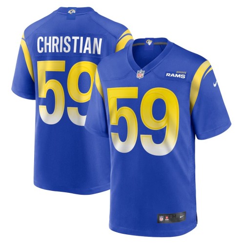Men's Los Angeles Rams Geron Christian Royal Team Game Jersey