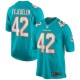 Men's Miami Dolphins Clayton Fejedelem Aqua Game Jersey