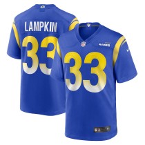 Men's Los Angeles Rams Cam Lampkin Royal Game Jersey