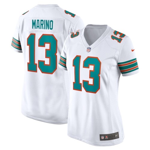 Women's Miami Dolphins Dan Marino White Retired Player Jersey