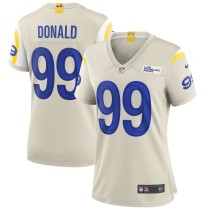 Women's Los Angeles Rams Aaron Donald Bone Player Game Jersey