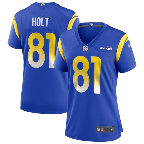 Women's Los Angeles Rams Torry Holt Royal Game Retired Player Jersey