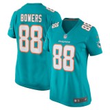 Women's Miami Dolphins Nick Bowers Aqua Team Game Jersey