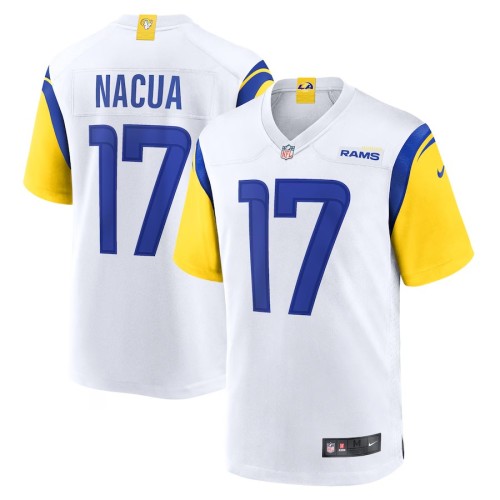 Men's Los Angeles Rams Puka Nacua White Game Jersey